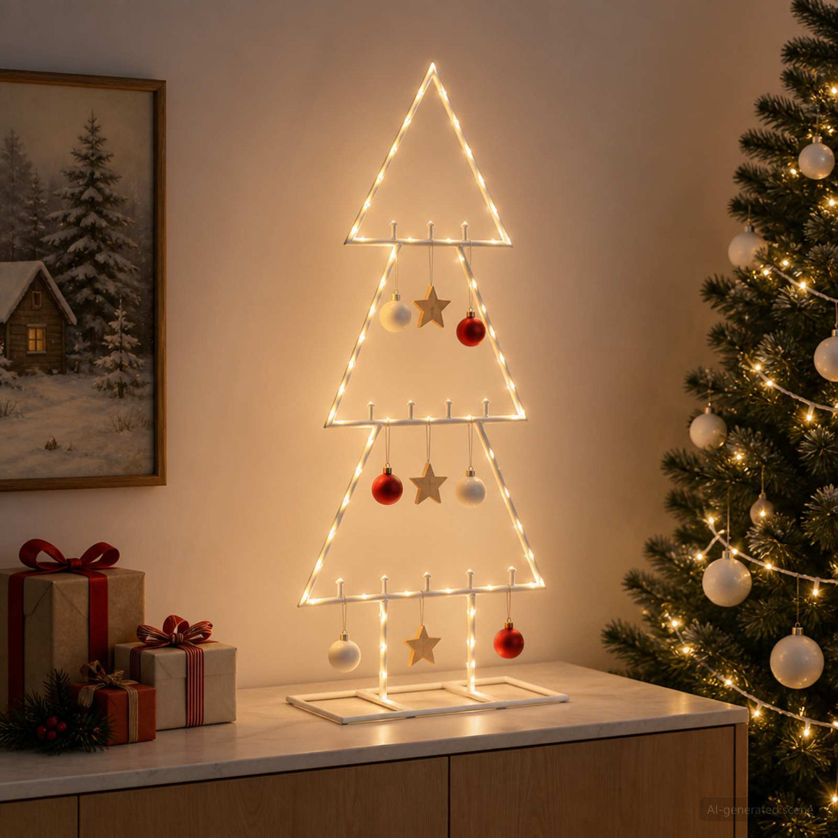 vidaXL Metal Christmas Tree with Classic Stand KUOPIO 60 cm Steel