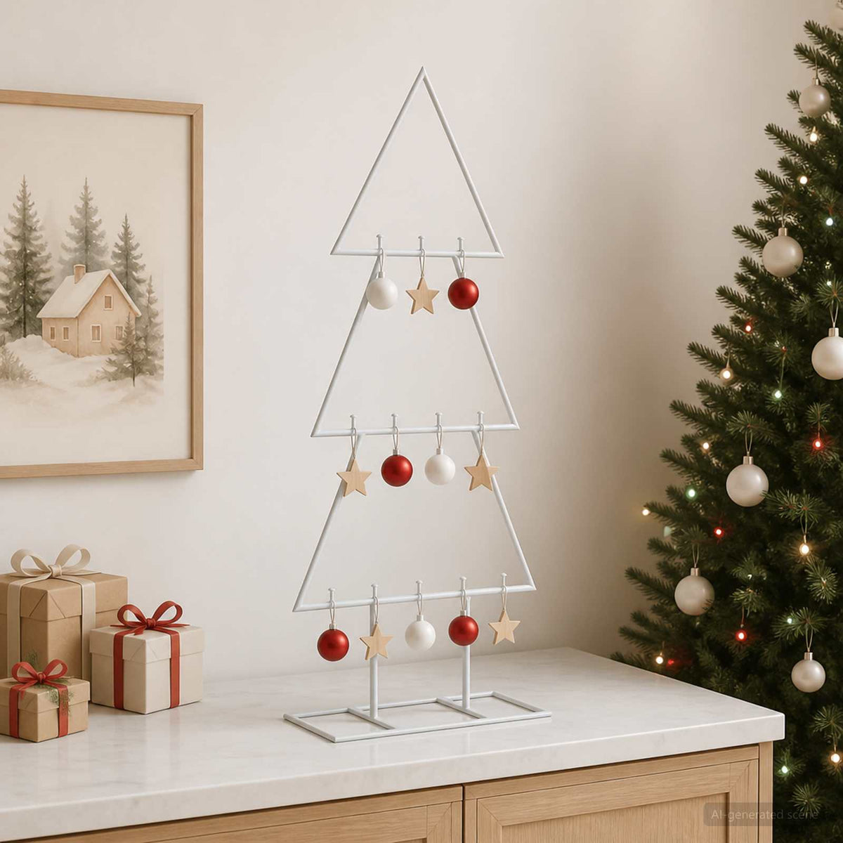 vidaXL Metal Christmas Tree with Classic Stand KUOPIO 60 cm Steel