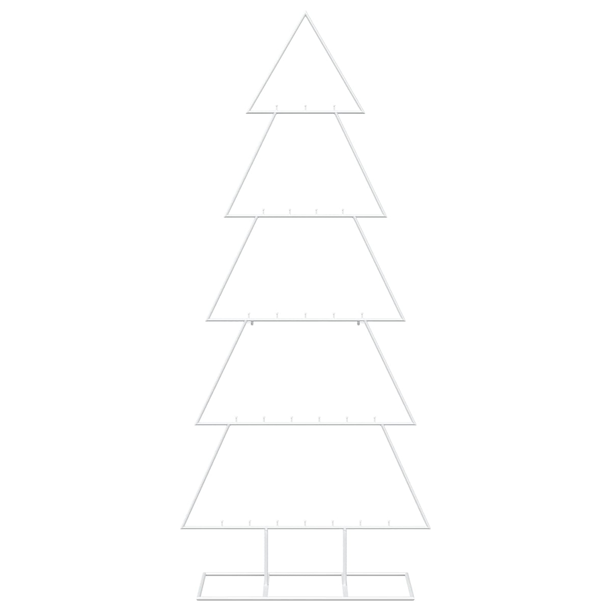 vidaXL Metal Christmas Tree with Stand KUOPIO 150 cm Steel White
