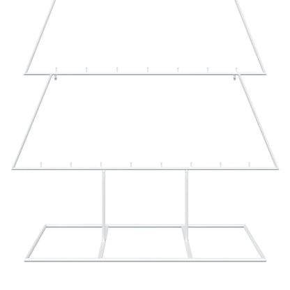 vidaXL Metal Christmas Tree with Stand KUOPIO 180 cm Steel White