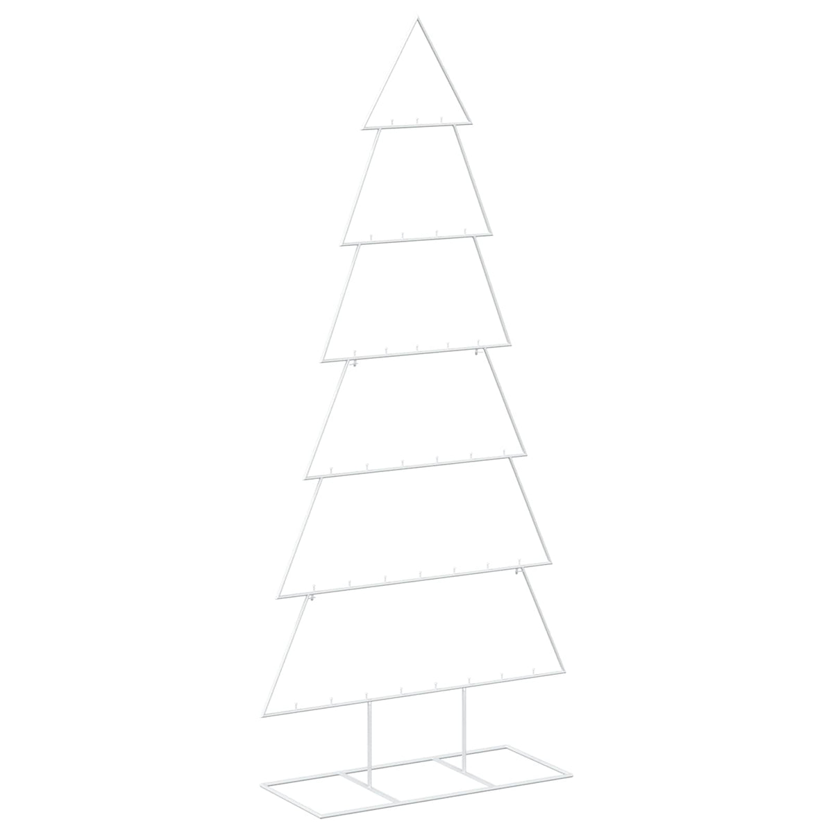vidaXL Metal Christmas Tree with Stand KUOPIO 180 cm Steel White