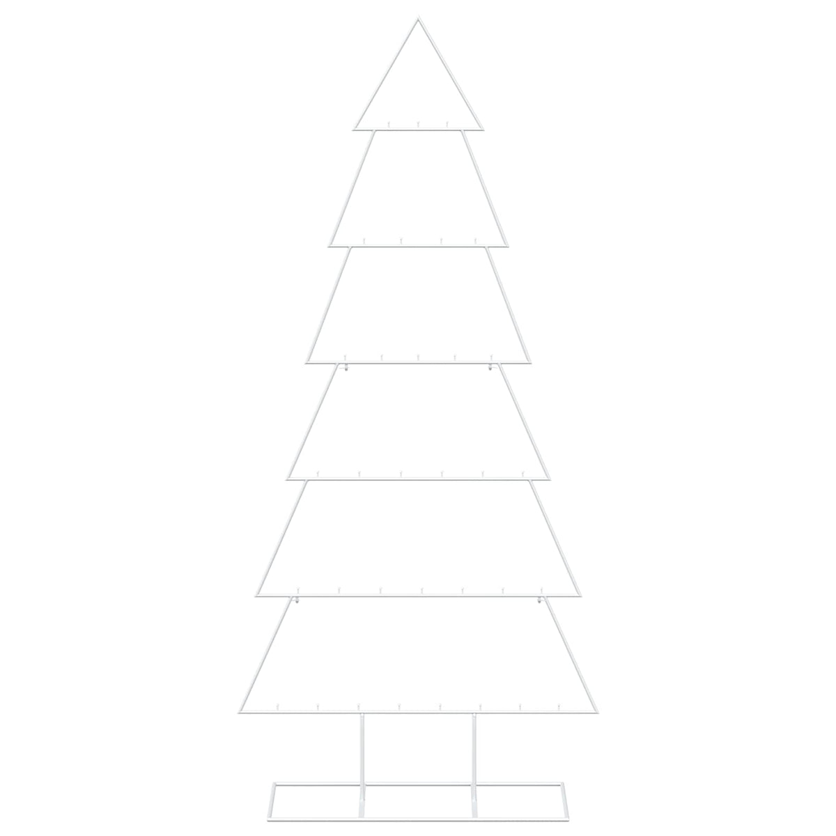 vidaXL Metal Christmas Tree with Stand KUOPIO 180 cm Steel White