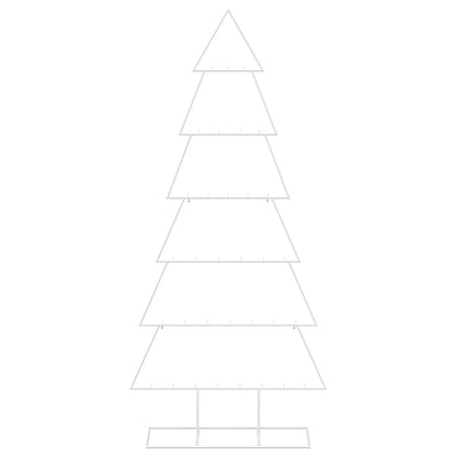 vidaXL Metal Christmas Tree with Stand KUOPIO 180 cm Steel White