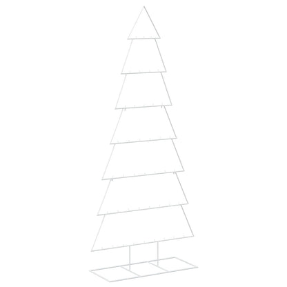 vidaXL Metal Christmas Tree with Stand KUOPIO 210 cm Steel White