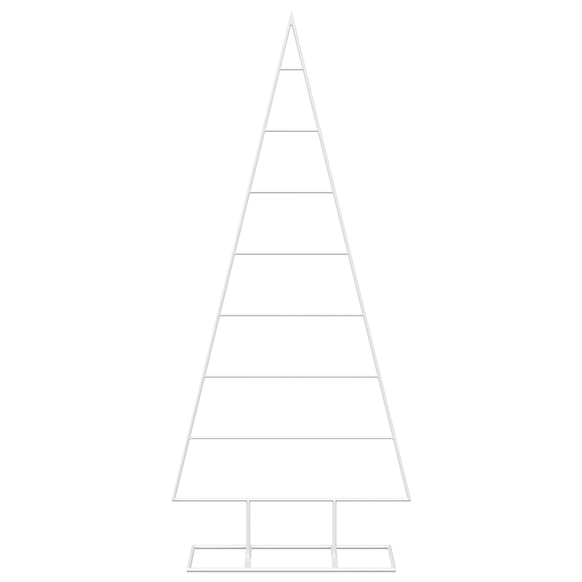 vidaXL Metal Christmas Tree with Stand KUOPIO 125 cm Steel White