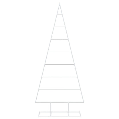 vidaXL Metal Christmas Tree with Stand KUOPIO 125 cm Steel White