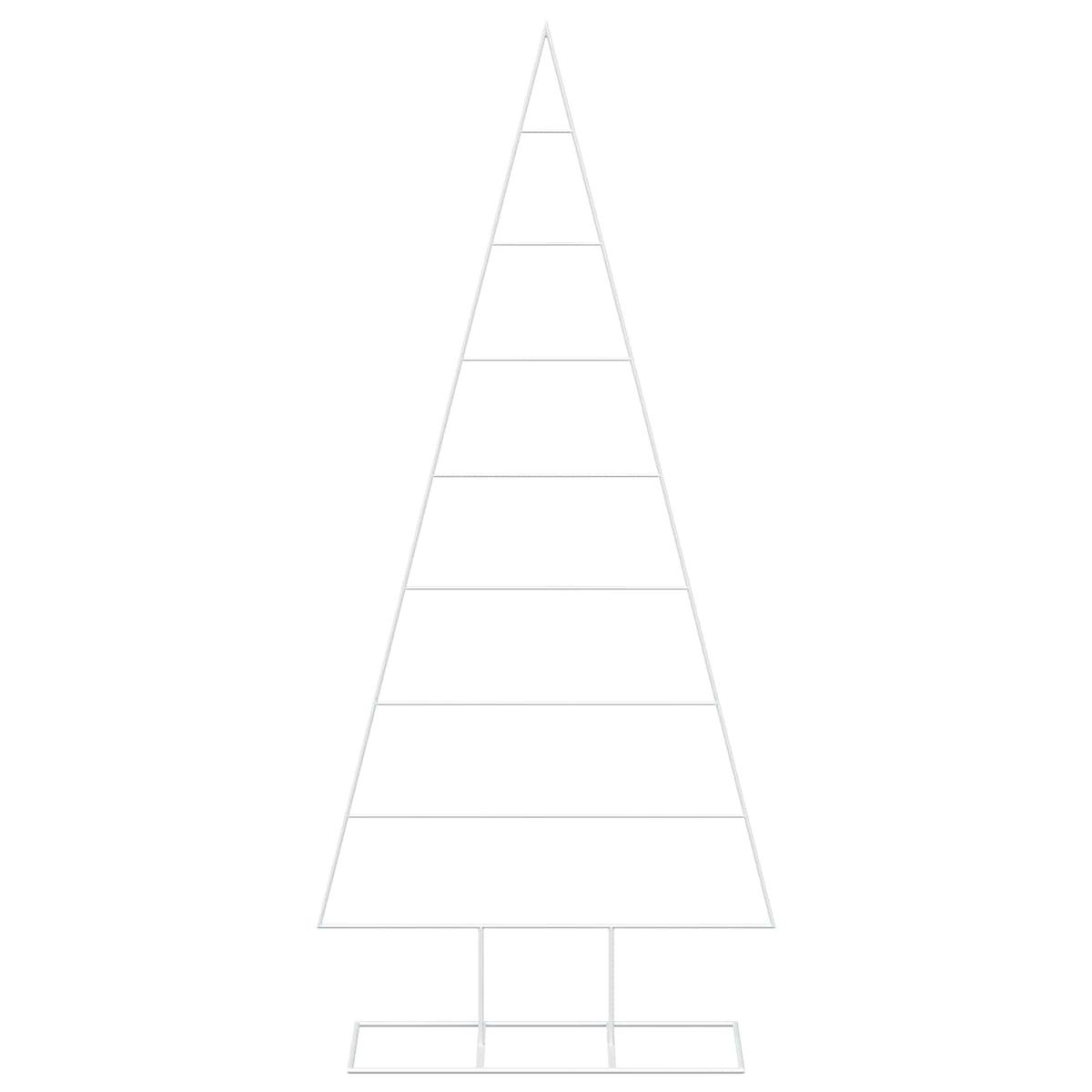 vidaXL Metal Christmas Tree with Stand KUOPIO 180 cm Steel White