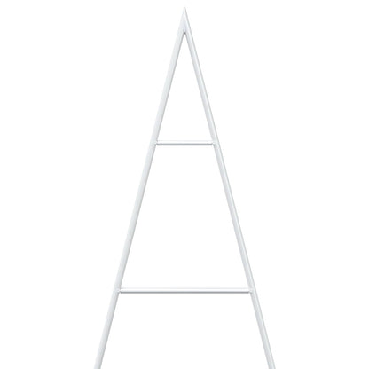 vidaXL Metal Christmas Tree with Stand KUOPIO 210 cm Steel White