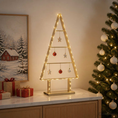 vidaXL Metal Christmas Tree with Triangle Stand KUOPIO 60 cm Steel