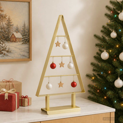 vidaXL Metal Christmas Tree with Triangle Stand KUOPIO 60 cm Steel
