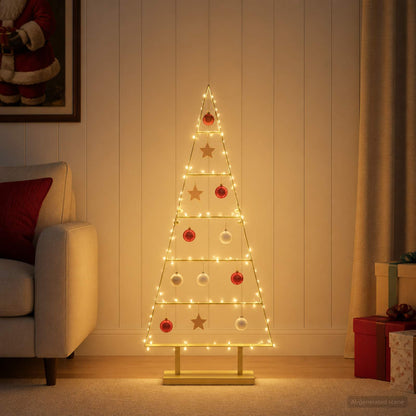 vidaXL Metal Christmas Tree with Stand KUOPIO 90 cm Steel Gold
