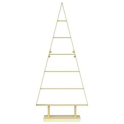 vidaXL Metal Christmas Tree with Stand KUOPIO 90 cm Steel Gold