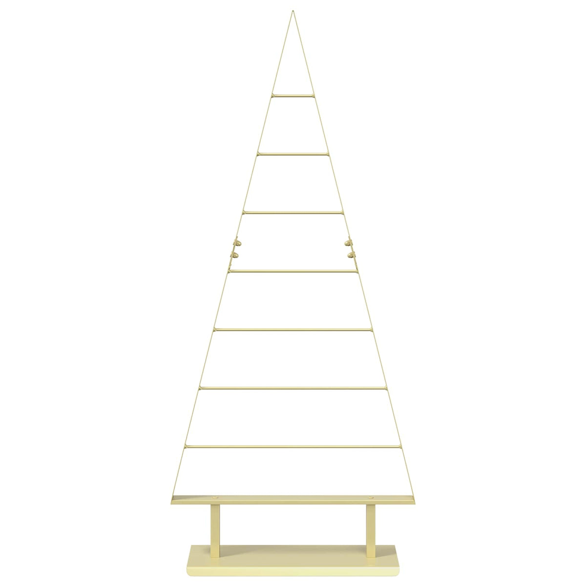 vidaXL Metal Christmas Tree with Stand KUOPIO 125 cm Steel Gold