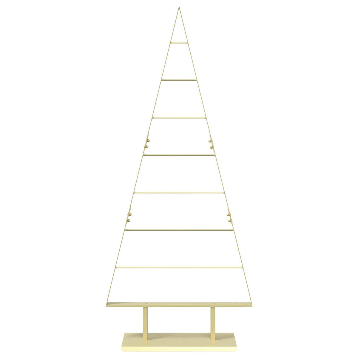 vidaXL Metal Christmas Tree with Stand KUOPIO 150 cm Steel Gold