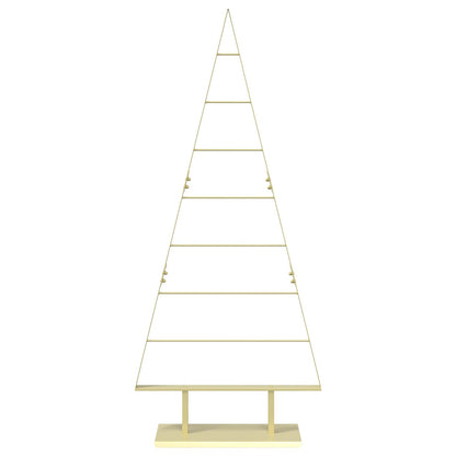 vidaXL Metal Christmas Tree with Stand KUOPIO 150 cm Steel Gold