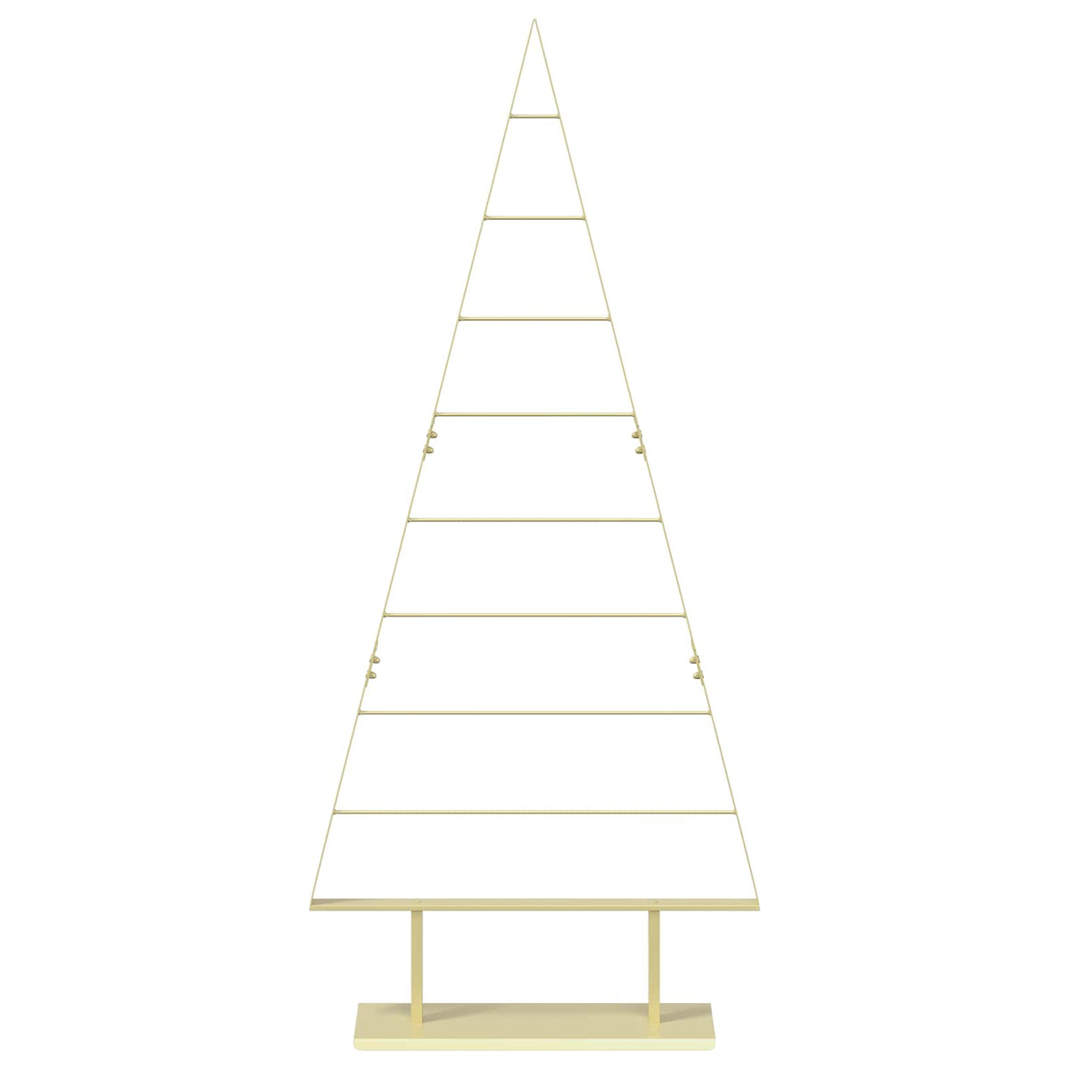 vidaXL Metal Christmas Tree with Stand KUOPIO 180 cm Steel Gold
