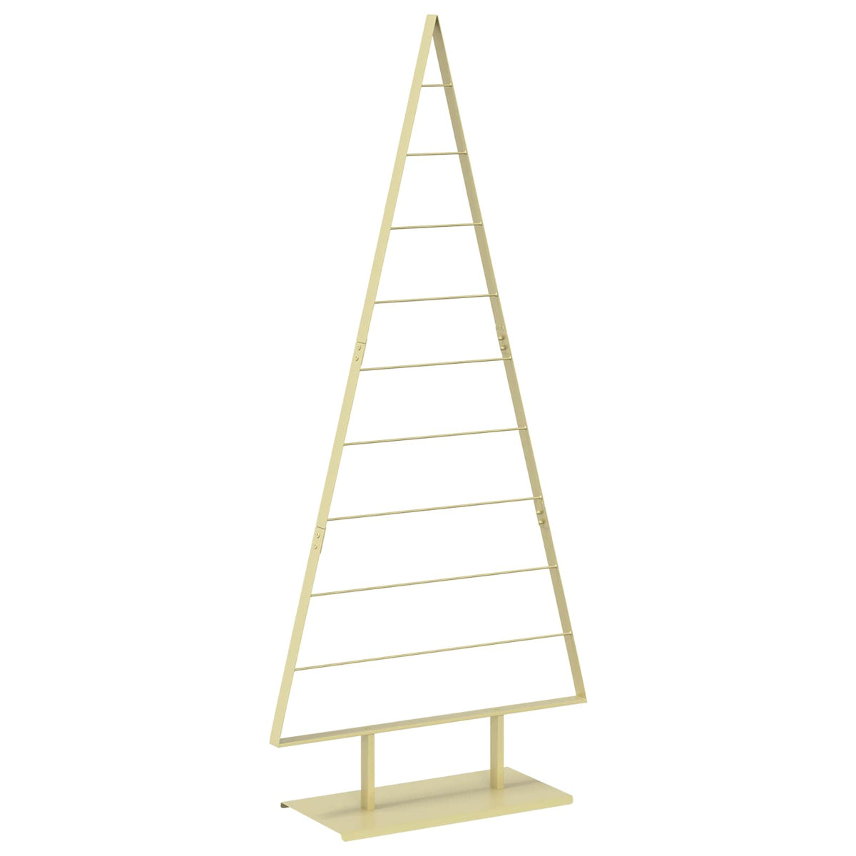 vidaXL Metal Christmas Tree with Stand KUOPIO 210 cm Steel Gold