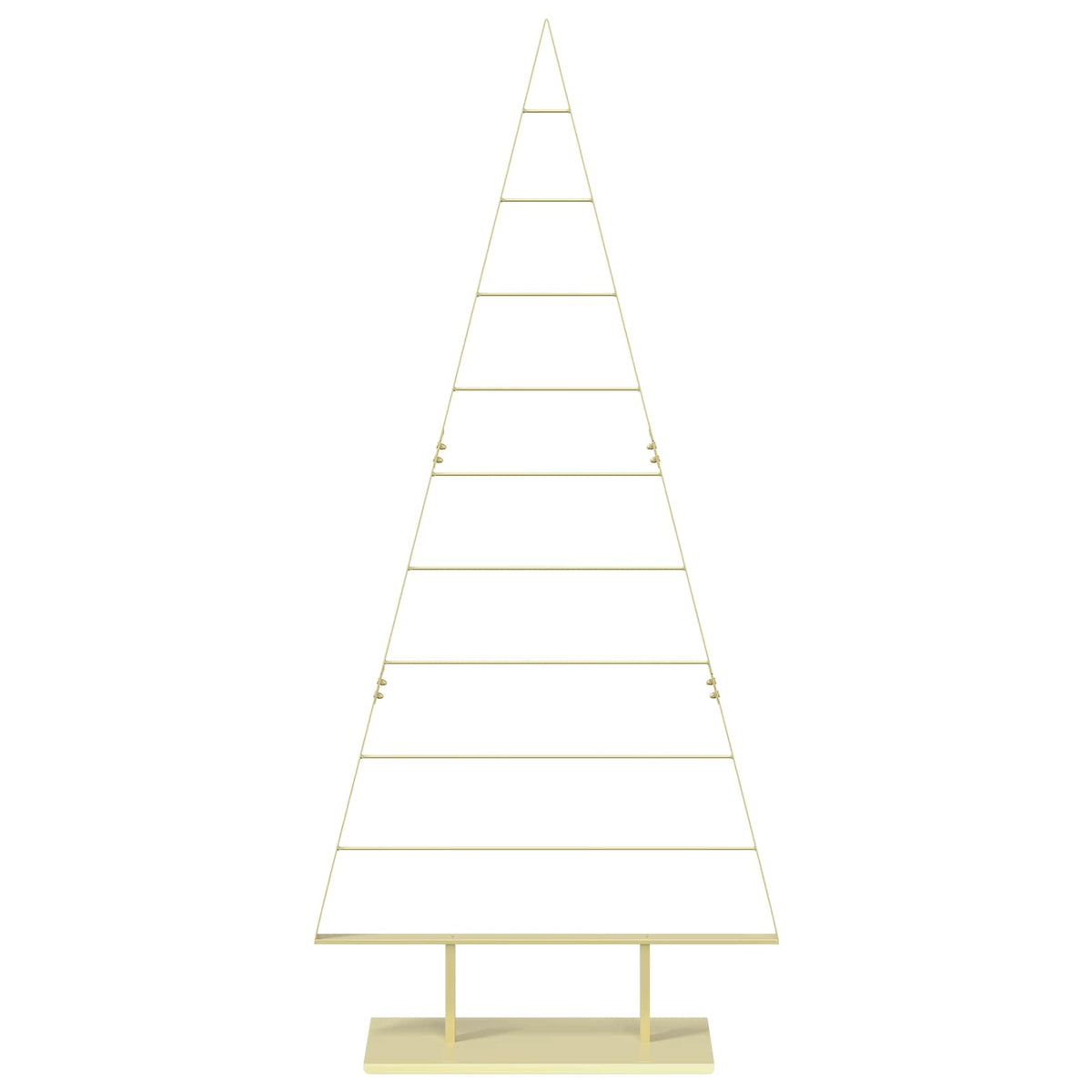vidaXL Metal Christmas Tree with Stand KUOPIO 210 cm Steel Gold
