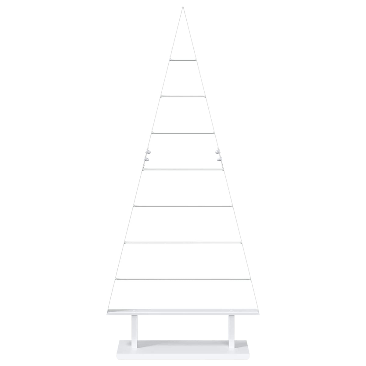 vidaXL Metal Christmas Tree with Stand KUOPIO 125 cm Steel White