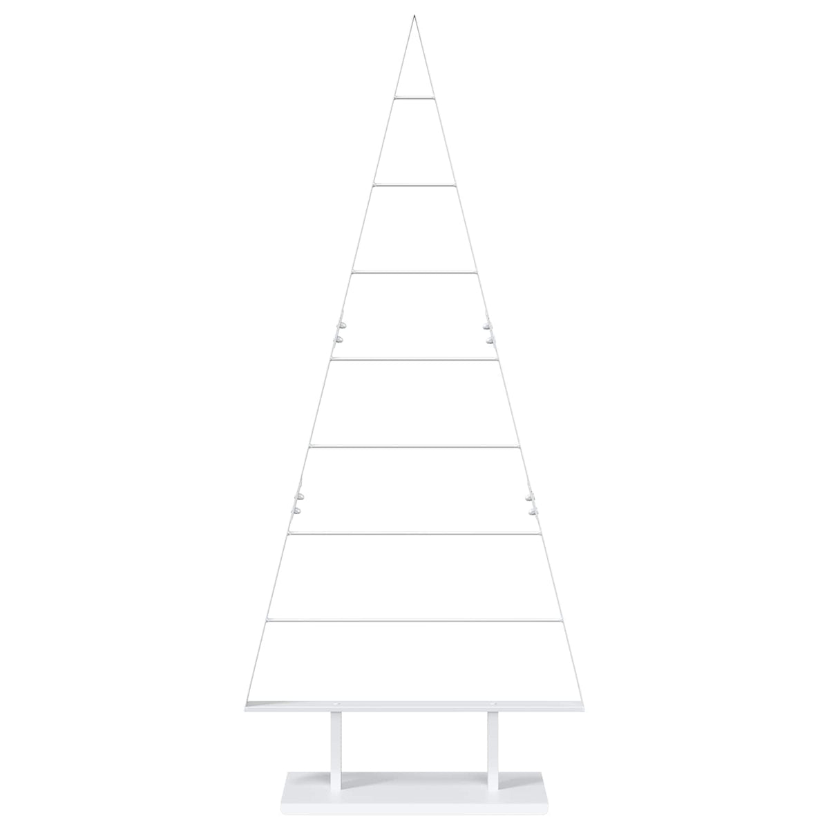 vidaXL Metal Christmas Tree with Stand KUOPIO 150 cm Steel White