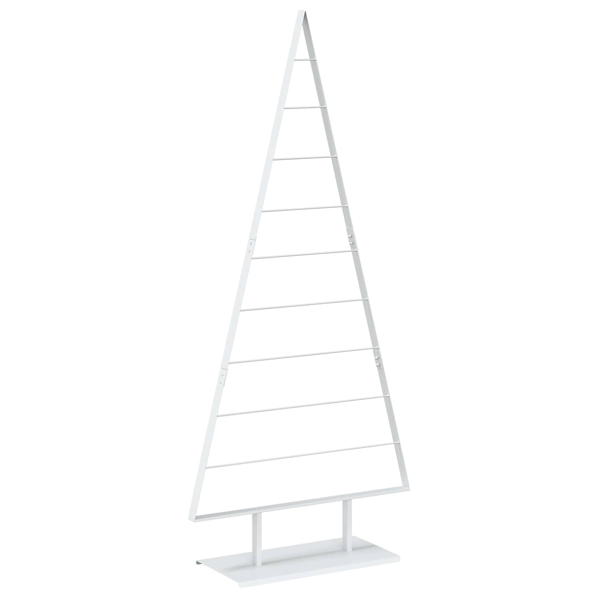 vidaXL Metal Christmas Tree with Stand KUOPIO 210 cm Steel White