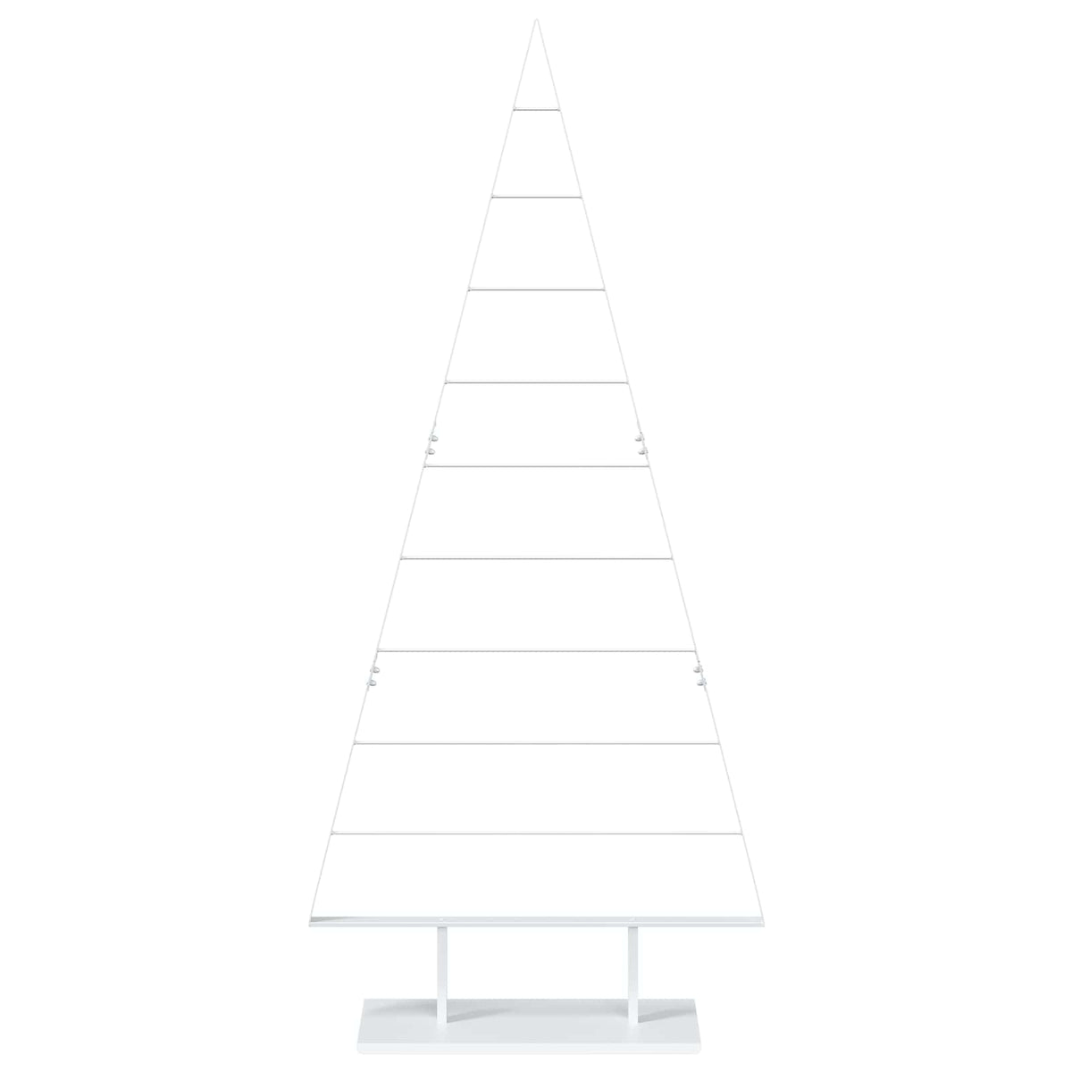 vidaXL Metal Christmas Tree with Stand KUOPIO 210 cm Steel White