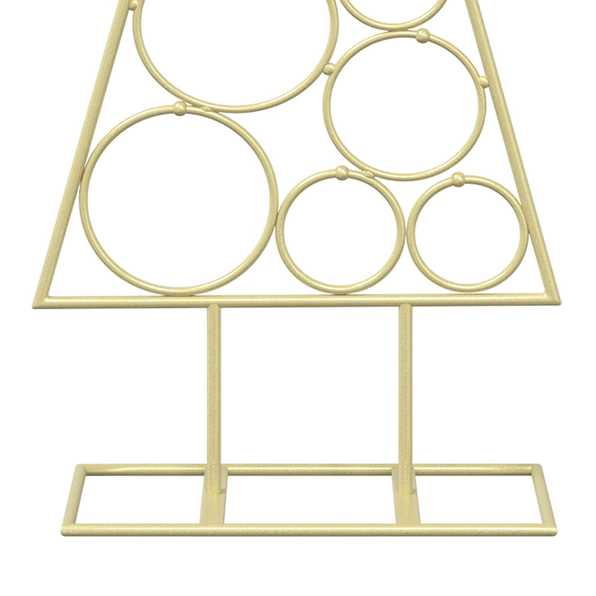 vidaXL Metal Christmas Tree with Circle Stand KUOPIO 60 cm Steel Gold