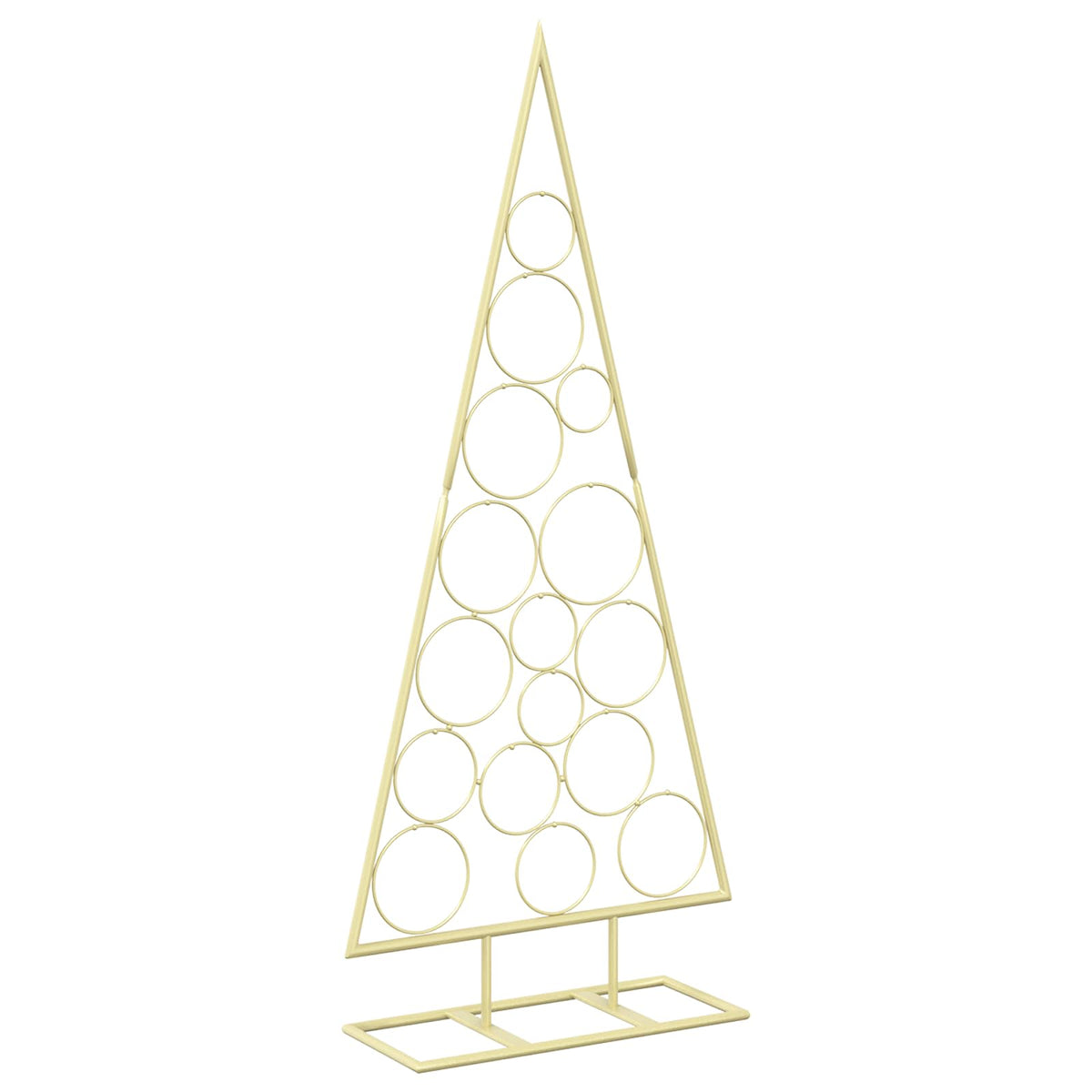 vidaXL Metal Christmas Tree KUOPIO 125 cm Steel Gold