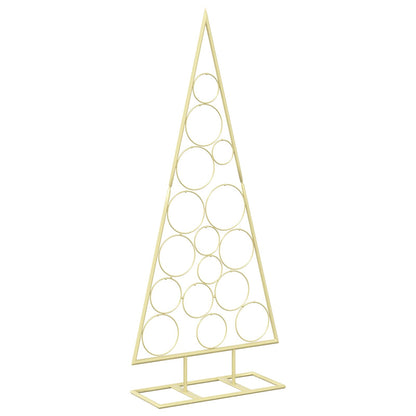 vidaXL Metal Christmas Tree KUOPIO 125 cm Steel Gold