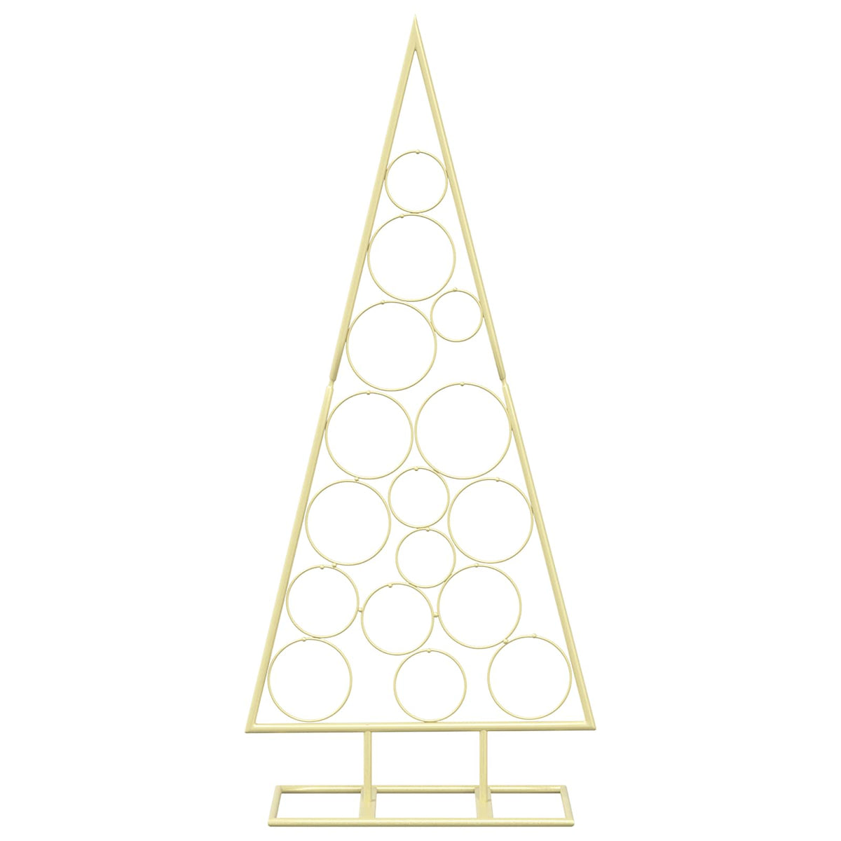 vidaXL Metal Christmas Tree KUOPIO 125 cm Steel Gold