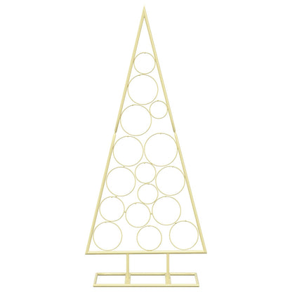 vidaXL Metal Christmas Tree KUOPIO 125 cm Steel Gold