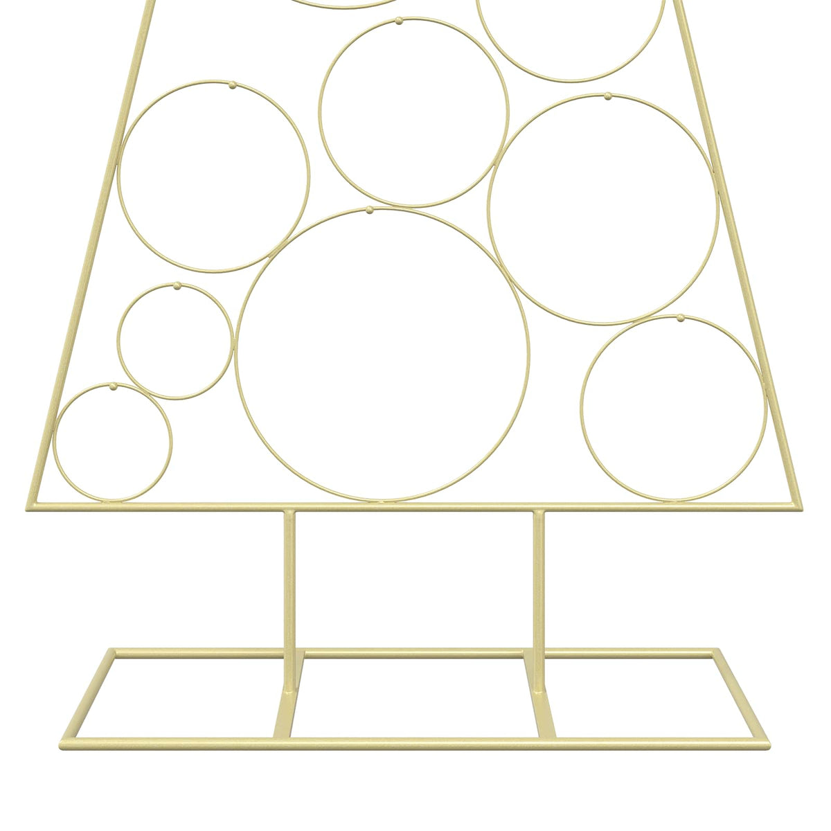 vidaXL Metal Christmas Tree with Circle Stand KUOPIO 150 cm Steel Gold