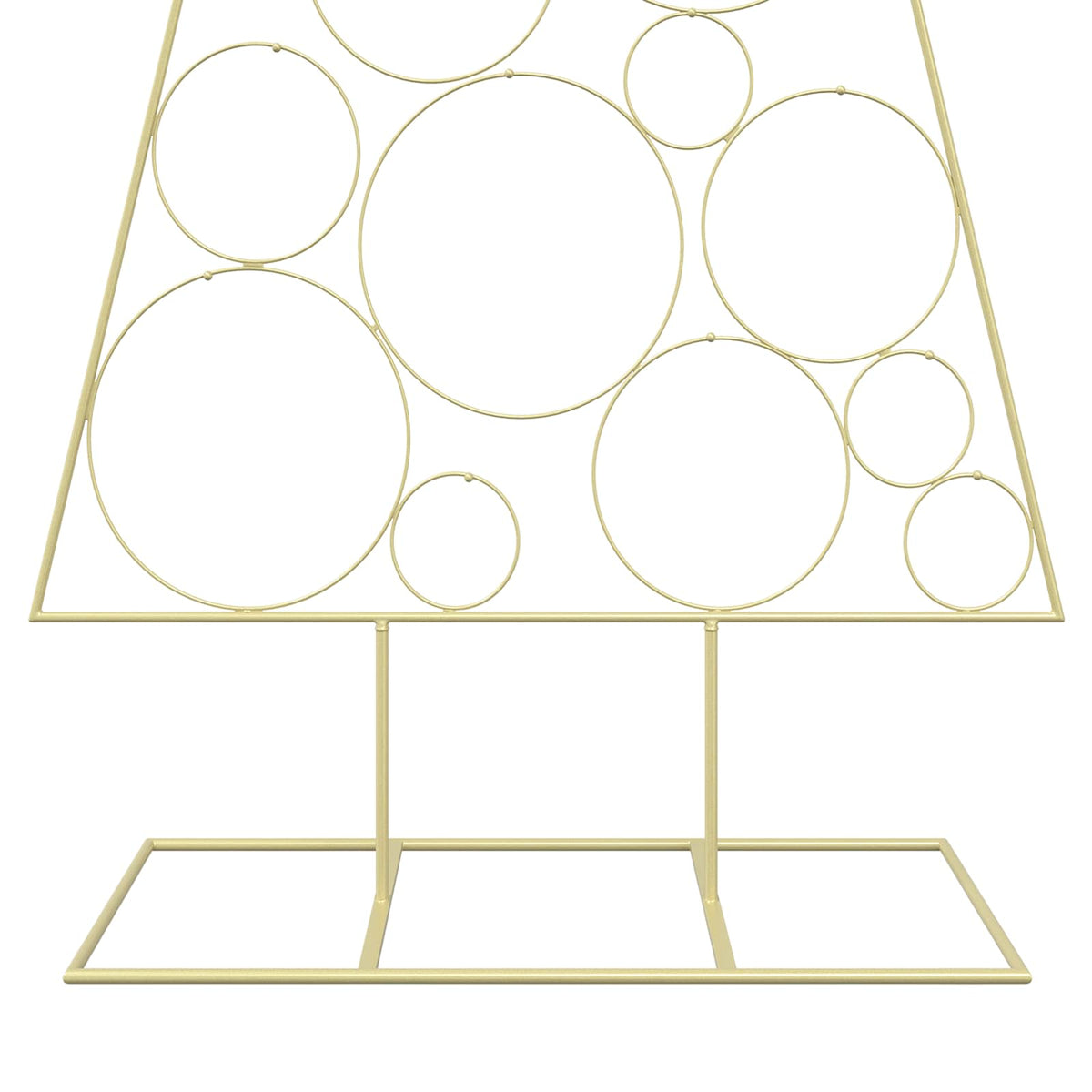 vidaXL Metal Christmas Tree with Circle Stand KUOPIO 180 cm Steel Gold