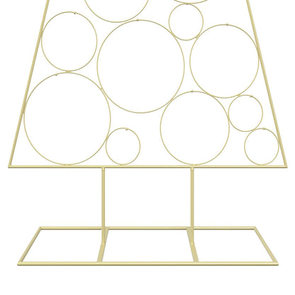 vidaXL Metal Christmas Tree with Circle Stand KUOPIO 180 cm Steel Gold