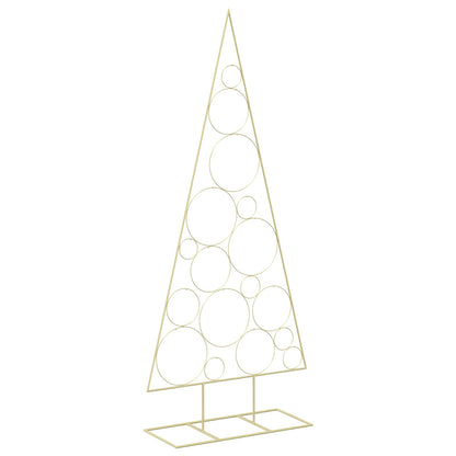 vidaXL Metal Christmas Tree with Circle Stand KUOPIO 180 cm Steel Gold
