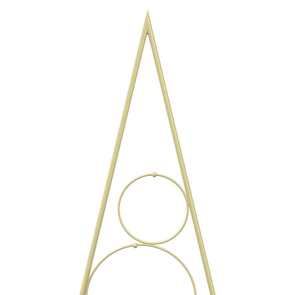 vidaXL Metal Christmas Tree with Circle Stand KUOPIO 210 cm Steel Gold