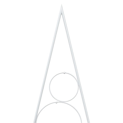 vidaXL Metal Christmas Tree with Circle Stand KUOPIO 60 cm Steel White