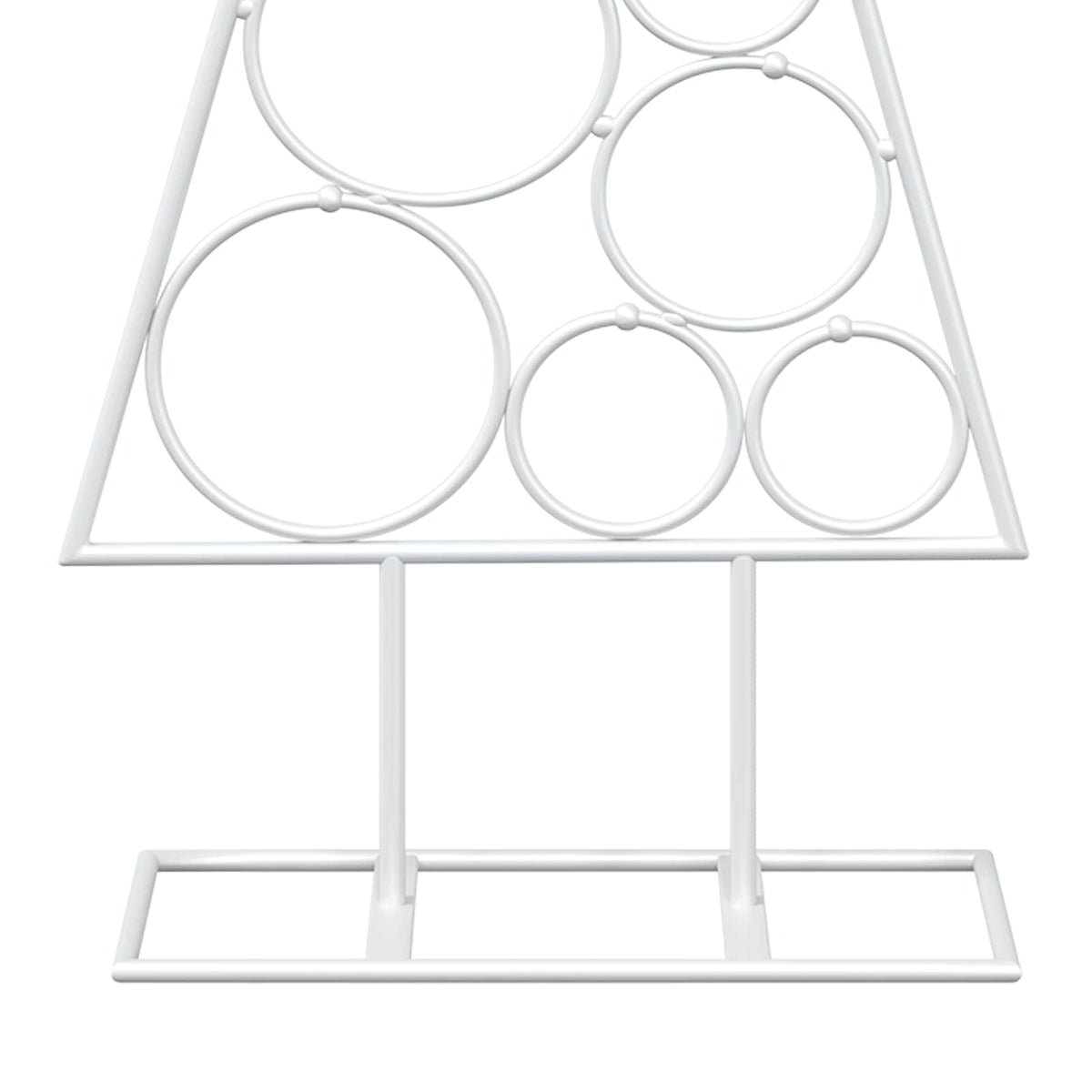 vidaXL Metal Christmas Tree with Circle Stand KUOPIO 60 cm Steel White