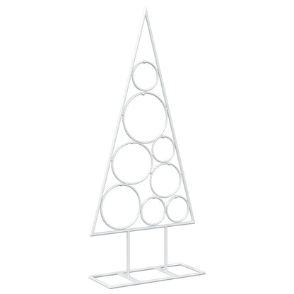 vidaXL Metal Christmas Tree with Circle Stand KUOPIO 60 cm Steel White