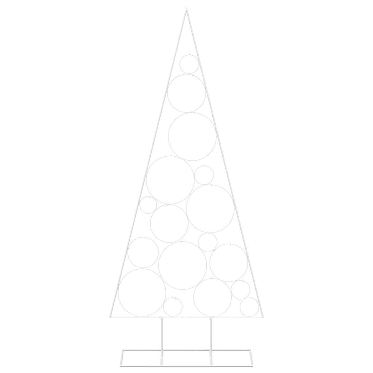 vidaXL Metal Christmas Tree with Circle Stand KUOPIO 180 cm Steel