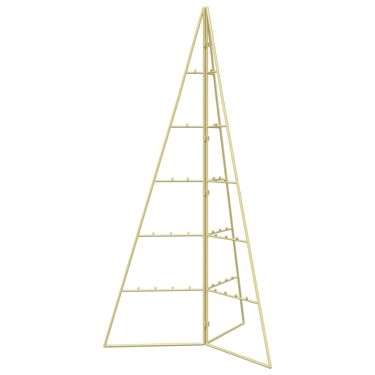 vidaXL Metal Christmas Tree KUOPIO 100 cm Steel Gold