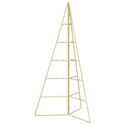 vidaXL Metal Christmas Tree KUOPIO 100 cm Steel Gold