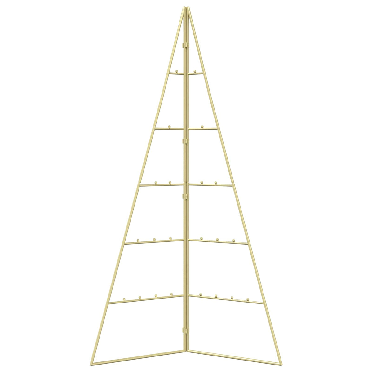 vidaXL Metal Christmas Tree KUOPIO 100 cm Steel Gold
