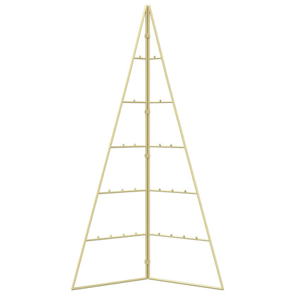 vidaXL Metal Christmas Tree KUOPIO 100 cm Steel Gold