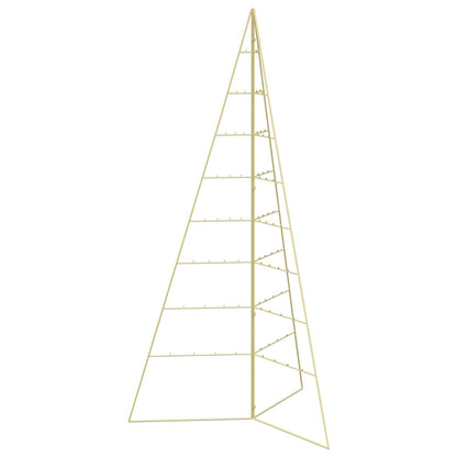 vidaXL Metal Christmas Tree KUOPIO 180 cm Steel Gold