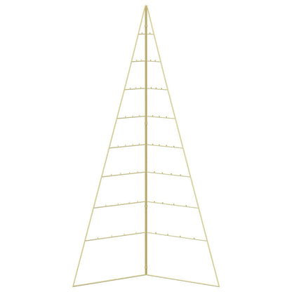 vidaXL Metal Christmas Tree KUOPIO 180 cm Steel Gold