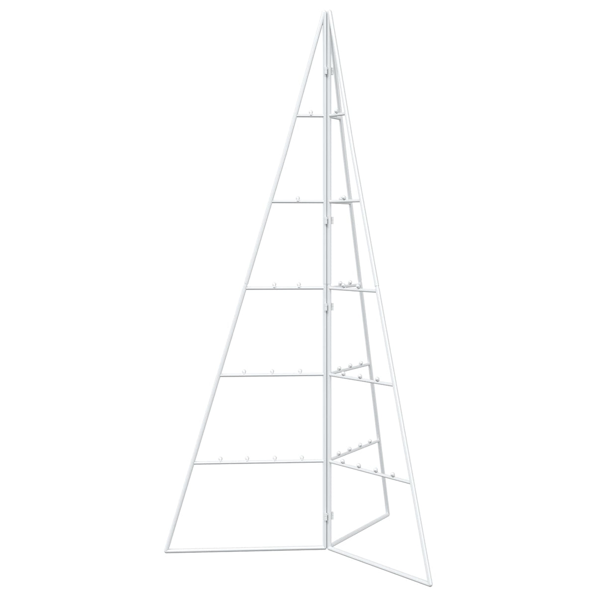 vidaXL Metal Christmas Tree KUOPIO 100 cm Steel White