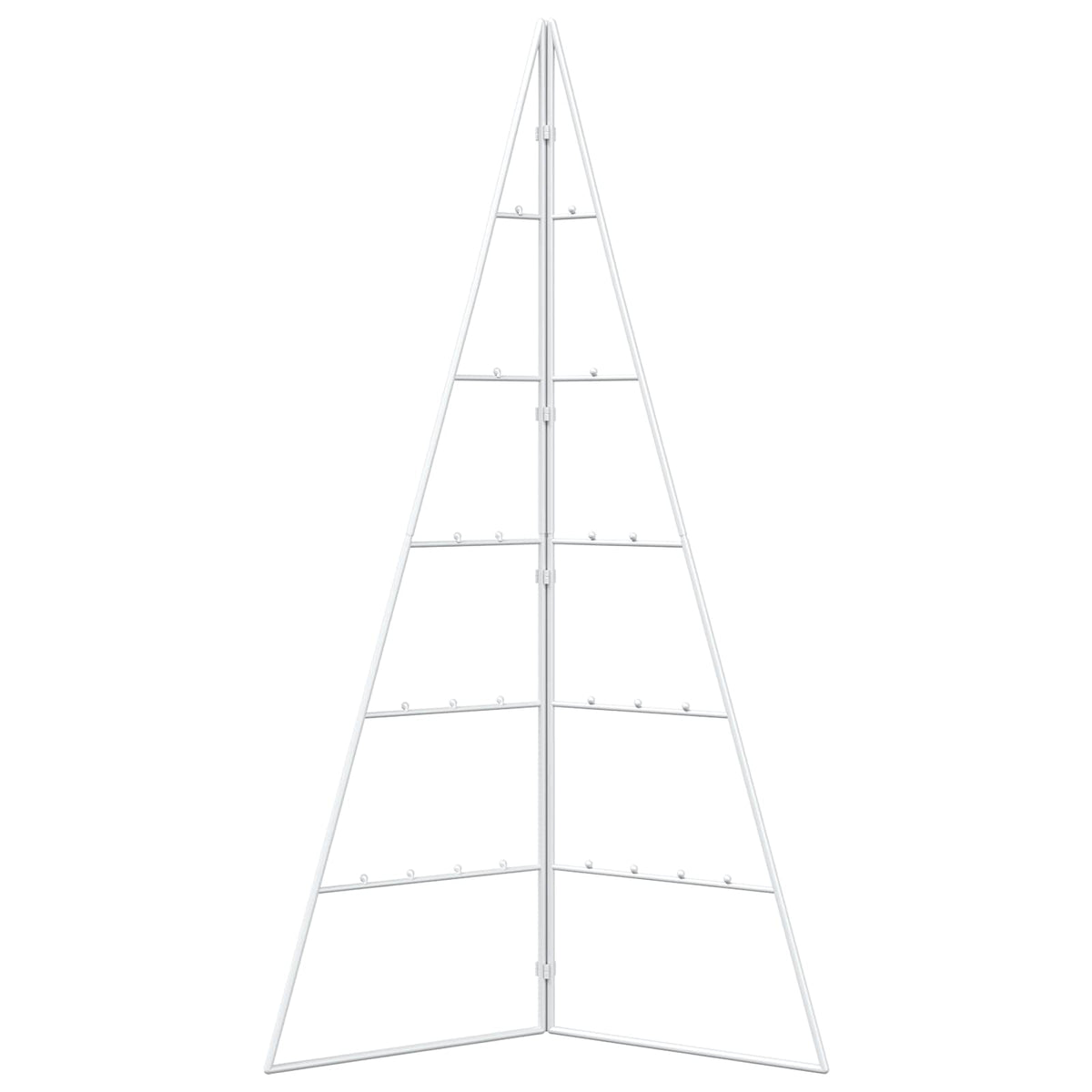 vidaXL Metal Christmas Tree KUOPIO 100 cm Steel White