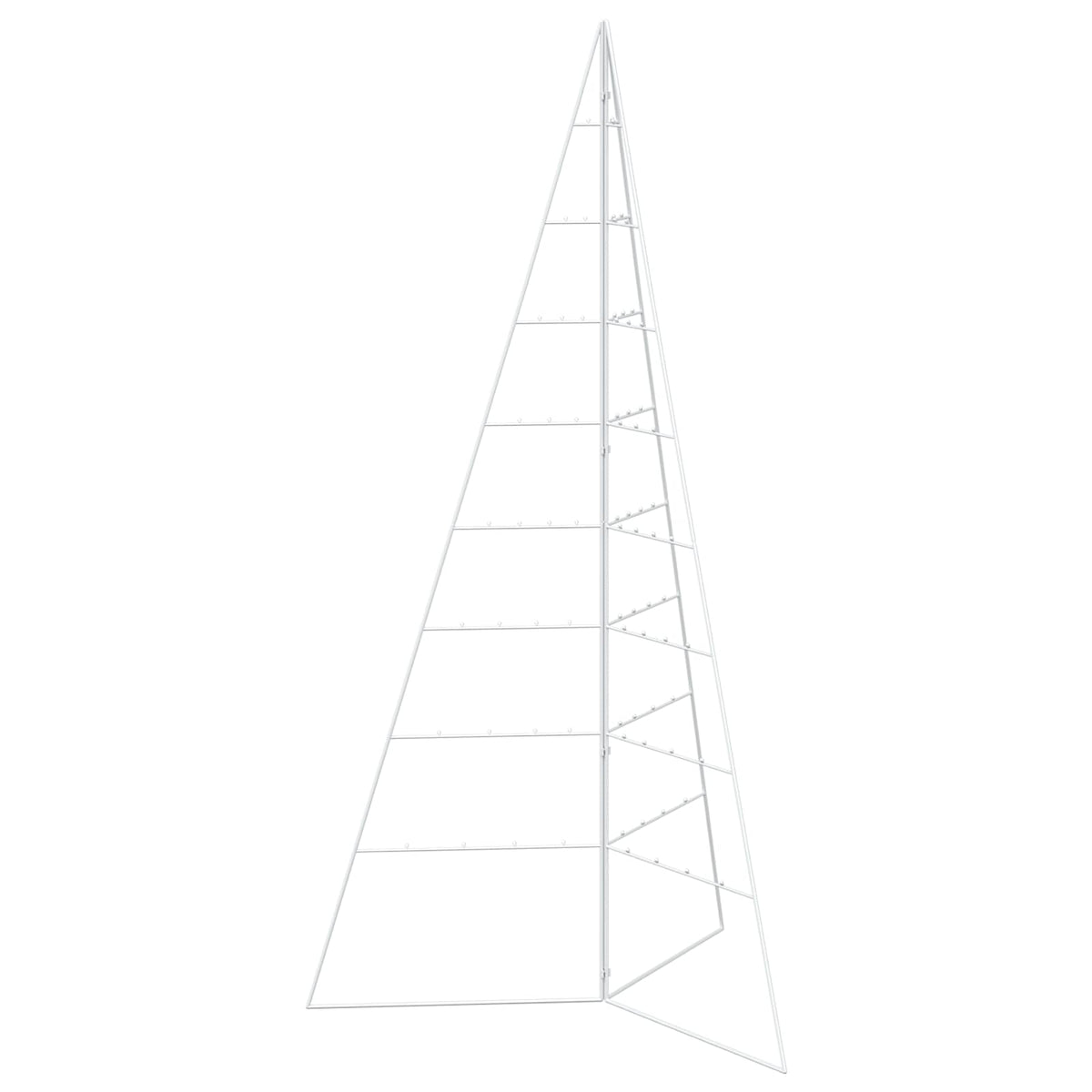 vidaXL Metal Christmas Tree KUOPIO 180 cm Steel White