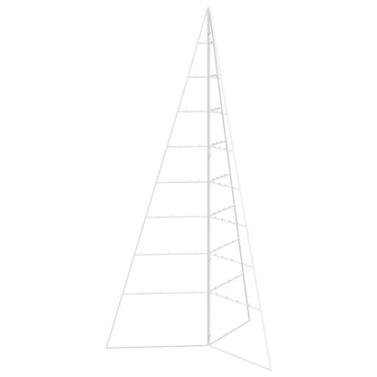 vidaXL Metal Christmas Tree KUOPIO 180 cm Steel White